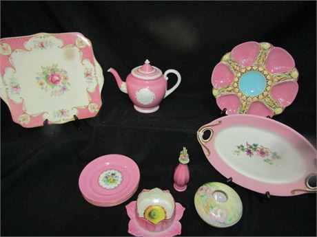 Antique Pink Dish Collection