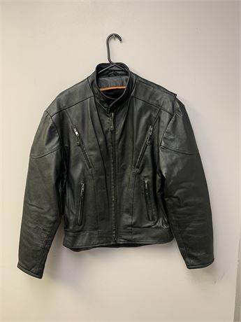 Sharp Black Leather Women’s Jacket