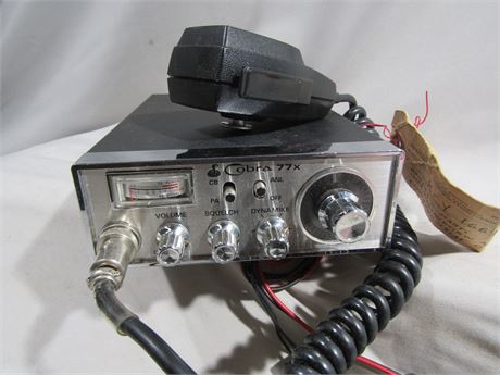Vintage Cobra 77x CB Radio with Mic, Hardware and Mount