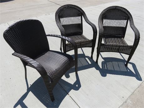 Synthetic Wicker Patio Chairs