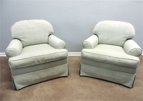 Pair of Skirted Armchairs