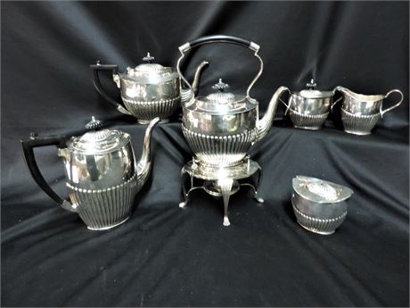 Silver Plated Tea Set / Six Piece