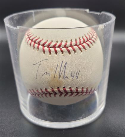 Travis Hafner Hand Signed Officially Licensed Baseball Cleveland Indians