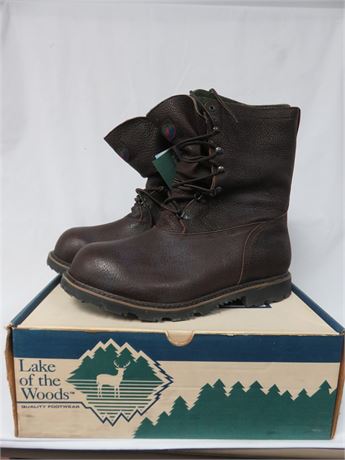 LAKE OF THE WOODS Men's Insulated Leather PAC Boots - SIZE 10 M/W