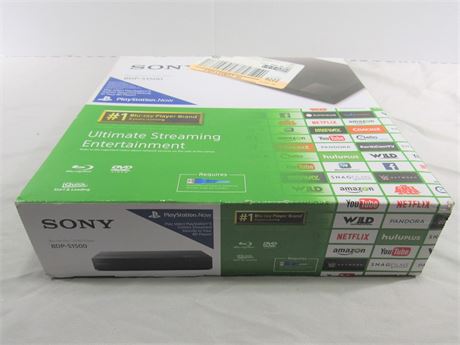 Sony BDP-S1500 Blu-Ray Disc/DVD Player with Remote - NIB