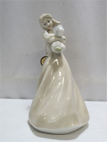 Vintage Royal Doulton Reflections Figurine - Dreaming HN3133 - 1986 with Tag
