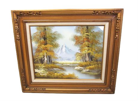 Oil on Canvas Landscape - Signed Moore
