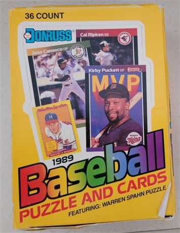 1989 Donruss Baseball Wax Box LOOK FOR KEN GRIFFEY JR RATED ROOKIE!