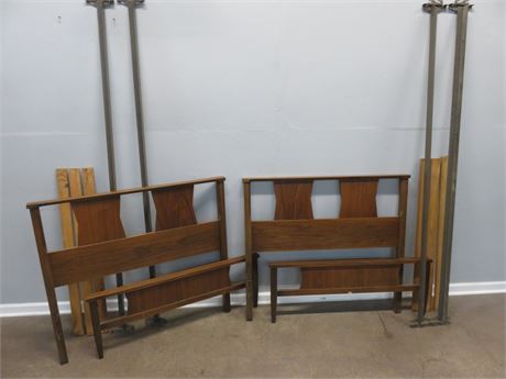 Mid-Century Twin Beds