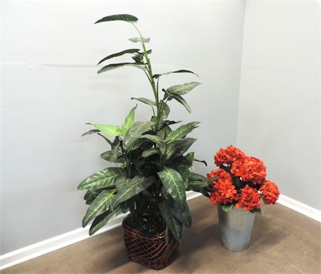 Artificial Floor Plant / Potted Floral Arrangement