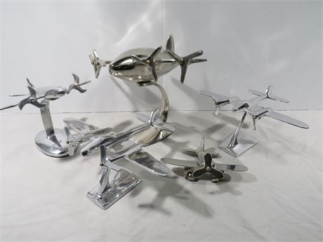 Desktop Aluminum Plane Sculptures