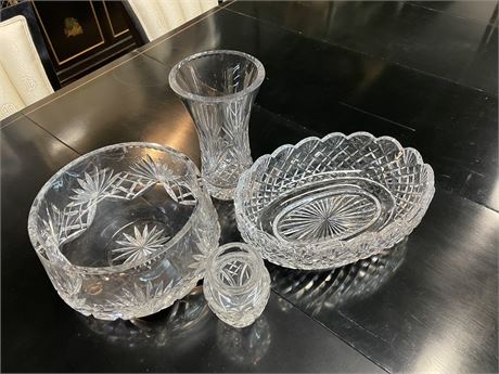 Crystal Tableware w/Waterford Bowl