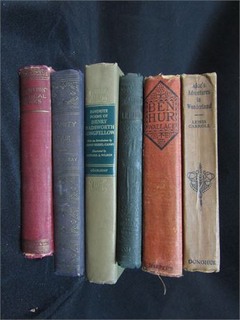 Antique Classic Books, Early 1900's Reading Books