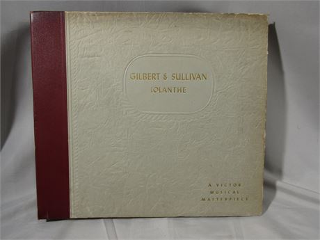 Gilbert and Sullivan 1927 RECORD SET, "Iolanthe" recorded 78 rpm