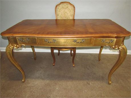 Weiman French Writing Desk and Chair