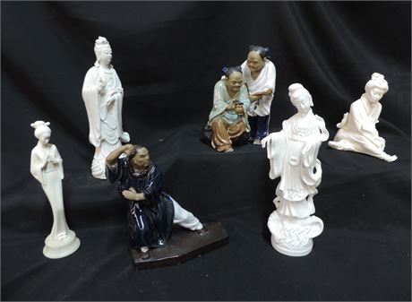 Vintage Asian Style Figurine Lot