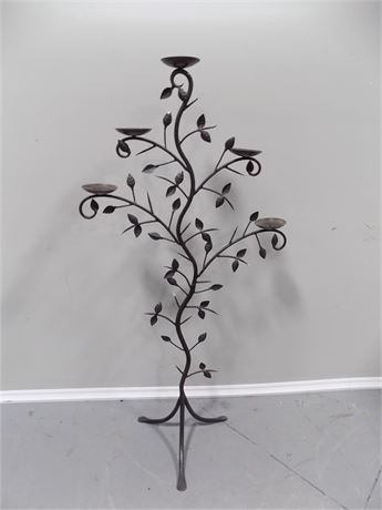 Black Decorative Tree Candle Holder
