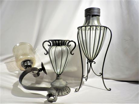 Decorative Glass / Metal / Candleholder