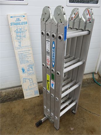 WERNER M8-16 Aluminum Multi-Master Articulated Ladder