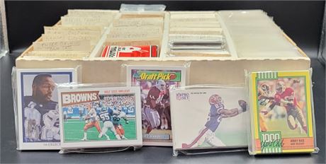 NFL Trading Cards Collection Bruce Smith Drew Bledsoe Jerry Rice Jerome Bettis