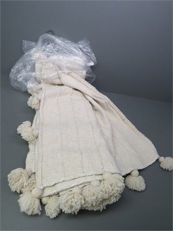 Hand Woven Wool Throw Blanket