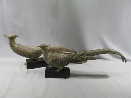 Austin Productions "Pheasant Pair" Sculptures