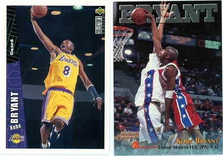 Kobe Bryant Rookie Card Lot of 2 Los Angeles Lakers