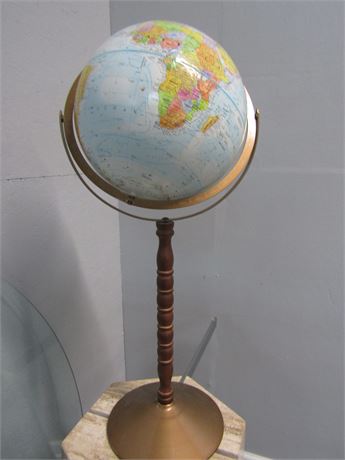 Vintage Replogle Globe, World Nation Series 12" Diameter Globe on Stand