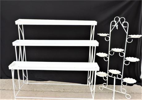 Vintage Wrought Iron Plant Stands