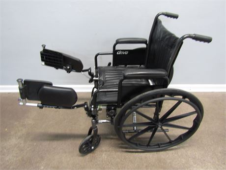 Drive Brand Wheelchair, Manual Folding in Black