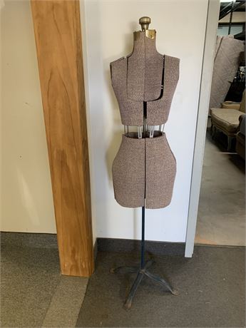 Vintage Acme Adjustable  Dress Form Mannequin Metal Stand