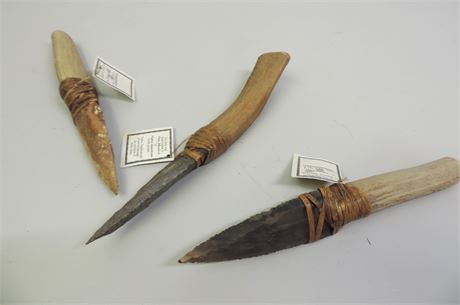 GALVIN GARCIA Stone Art Spear Knives