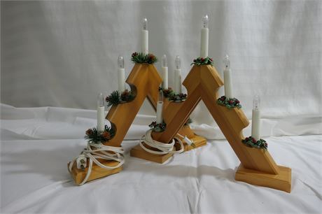 Lot of Swedish Style Electric Window Candles
