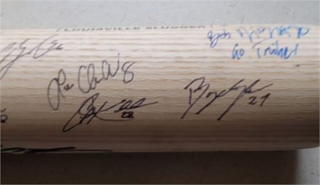 Cleveland Indians/Guardians Autograph Baseball Bat