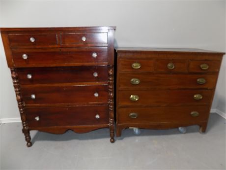 Antique Federal Style Chest & Chest of Drawers