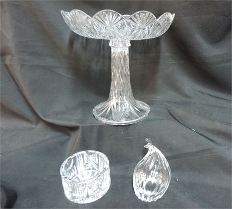 TOWLE Crystal Compote / WATERFORD Lot