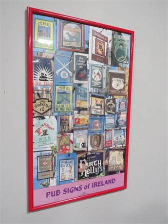 Pub Signs of Ireland Collage Poster