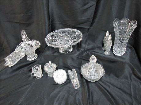 16-Piece Decorative/Serving Glass Lot