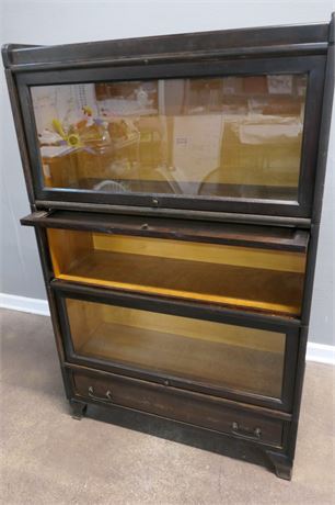 Vintage Barrister Stack-able Glass Door Shelving Unit (Bookcase)
