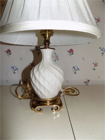 Lenox Ivory Porcelain Table Lamp