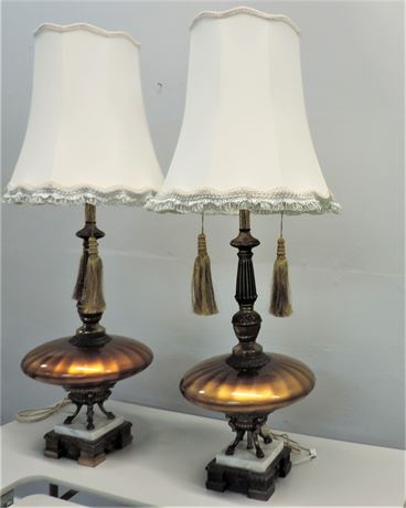 Mid Century Hollywood  Regency Table Lamps
