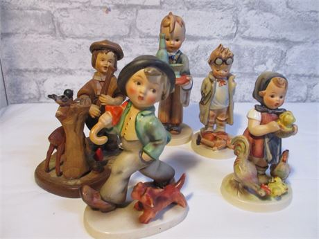 5 Piece including Goebel Figurines, West Germany Rare And Vintage.