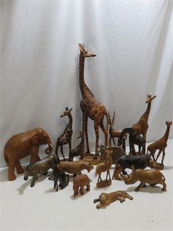 Wooden Animal Sculptures