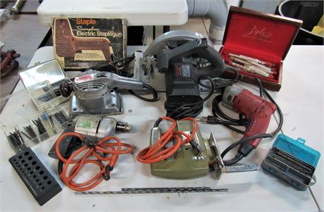 Large Electric Power Tool and Drill Bit Lot
