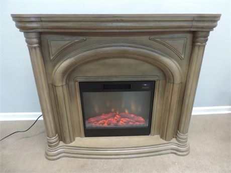 INTERTEK Solid Wood Faux Fireplace