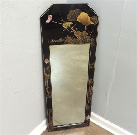 Asian Style Black Wall Mirror