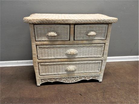 Pier One Imports Wicker Rattan Chest of Drawers