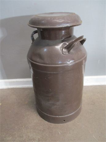 Standard Large Size "Chocolate" Painted Milk Can