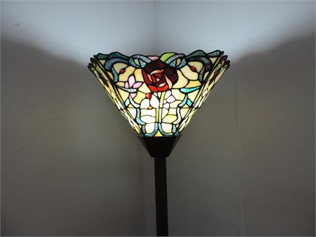 Tiffany Style Stain Glass Floor Lamp