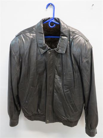 Men's Lambskin Leather Jacket w/Fur Lining